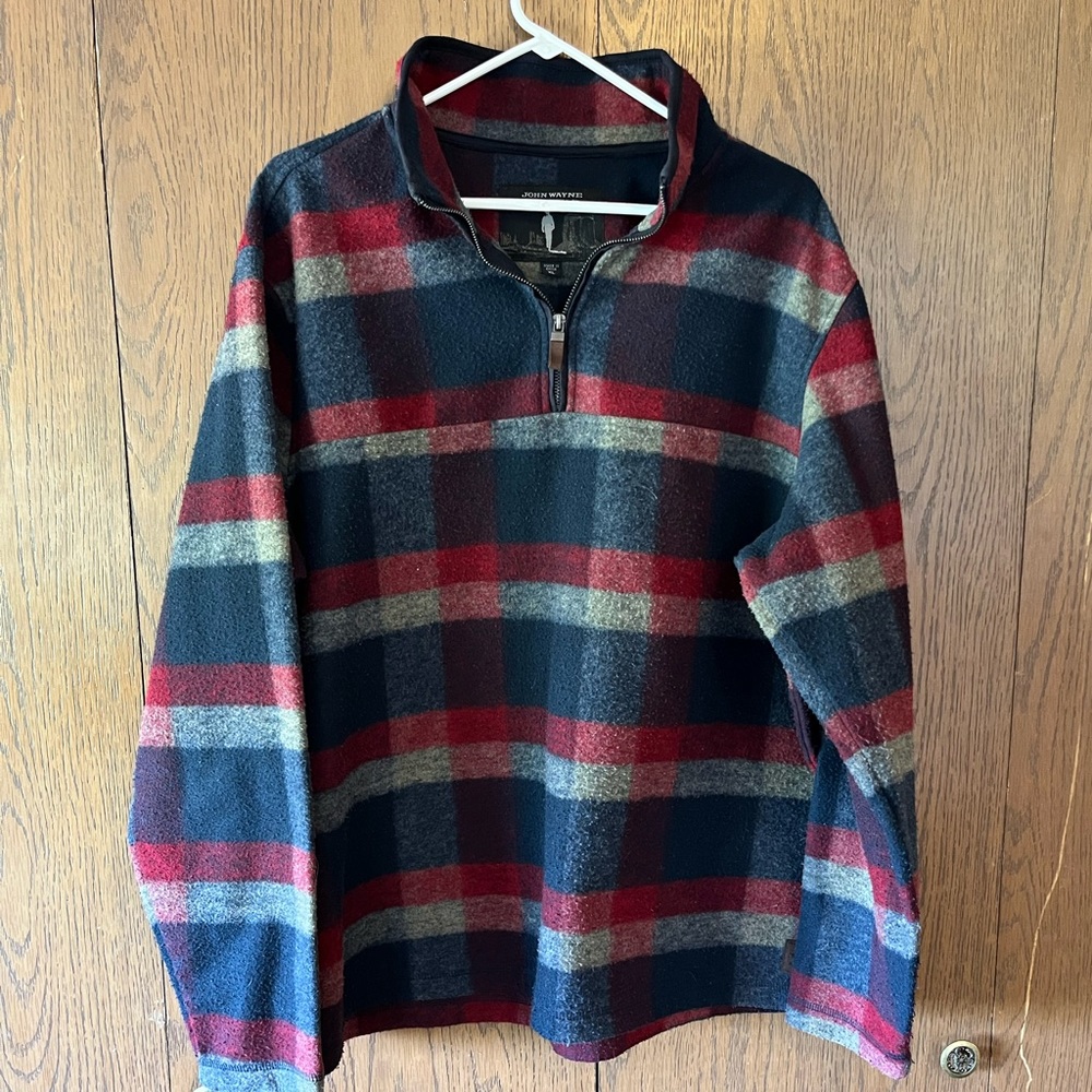 Western John Wayne 1/4 Zip sweater- Fall pullover